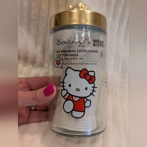 Hello Kitty Exfoliating Cotton Pads Red Bow Christmas Gift Present For Girl New